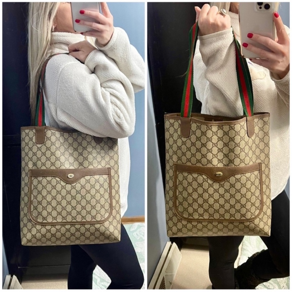 SOLD❌Authentic GUCCI Monogram Large tote bag - Picture 7 of 16